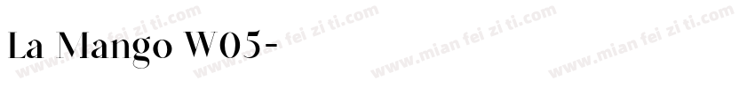 La Mango W05字体转换